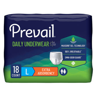UNDERWEAR, PULL-ON PREVAIL LG (18/PK 4PK/CS) | Quantity - 1x PK