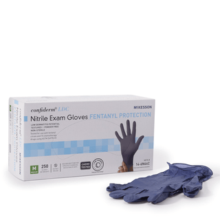GLOVE, EXAM NTRL MED N/S CHEMOLDC BLU (250/BX 10BX/CS) | Quantity - 1x BX