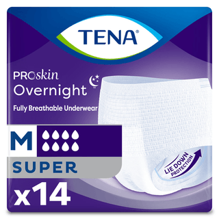 UNDERWEAR, TENA PROT OVRNIGHT W-SHAPE HI-ABSRB MED (14/BG 4B | Quantity - 1x BG