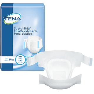 BRIEF, TENA STRETCH PLUS 2XLG (32/PK 2PK/CS) | Quantity - 1x PK