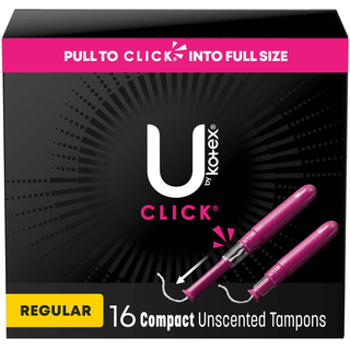 TAMPON, U BY KOTEX CLICK SUPERPREM REG ABSRB (16/PK 8PK/CS) | Quantity - 1x CS