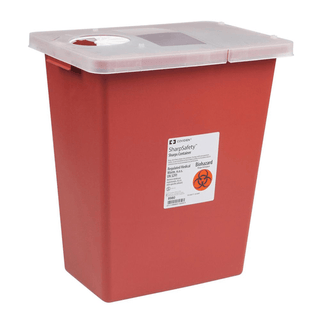 CONTAINER, SHARPS RED 8GL W/LID (10/CS) | Quantity - 1x CS