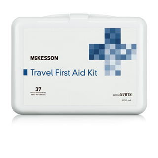 FIRST AID KIT, TRAVEL 3 1/2"X51/4"X1 3/4" | Quantity - 1x EA