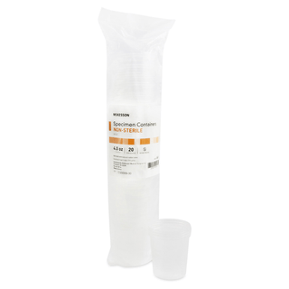 CONTAINER, SPCMN NO LID N/S 4OZ (20/BX 25BX/CS) | Quantity - 1x EA