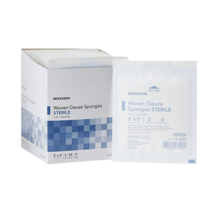 SPONGE, GAUZE 12PLY STR 2'S 3"X3" (2/PK 40PK/BX 30BX/CS) | Quantity - 1x EA