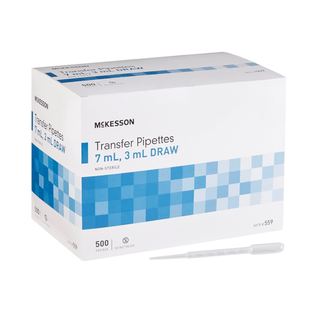 PIPETTE, TRANS 3ML DRAW 7.0ML (500/BX 10BX/CS) | Quantity - 1x CS
