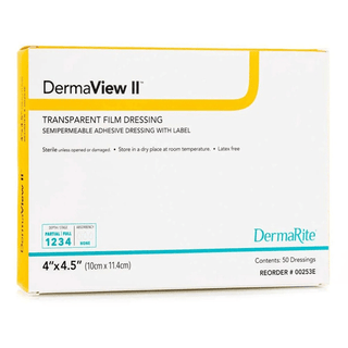 DRESSING, DERMAVIEW II 4"X5" (50/BX) | Quantity - 1x BX