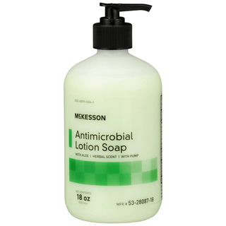 SOAP, ANTIMICRO LOTION ALOE W/PUMP 18OZ (12/CS) | Quantity - 1x CS