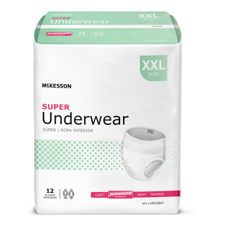 UNDERWEAR, SUPER 2XLG 68-80 (12/BG 4BG/CS) | Quantity - 1x CS