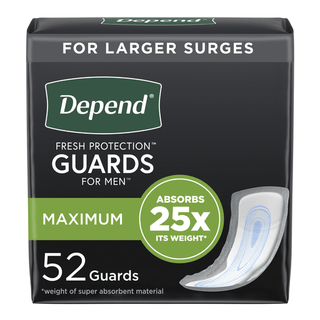 PAD, DEPEND GUARDS F/MEN MAXIMUM 5-1/2X12 | Quantity - 1x CS