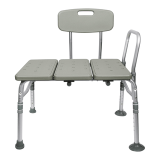 BENCH, TRANSFER W/BACK ALUMINUM FRAME 400LB | Quantity - 1x EA