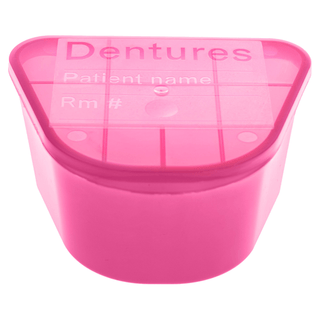 CUP, DENTURE HINGED LID PNK (200/CS) | Quantity - 1x CS