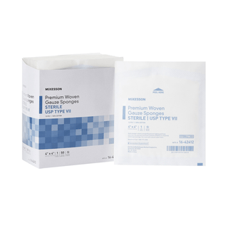 SPONGE, GZE TYPE-VII 12PLY STR4"X4" (2/PK 25PK/BX 24BX/CS) | Quantity - 1x PK