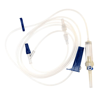 IV PUMP SET, 10DRP 1 NF PORT 102" (50/BX) | Quantity - 1x BX