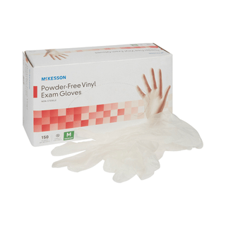 GLOVE, EXAM VNYL MED N/S (150/BX 10BX/CS) | Quantity - 1x BX