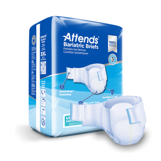 BRIEF, BARIATRIC ULTIMATE ABSORBENCY 3XLG 85" (12/BG 4BG/CS) | Quantity - 1x CS