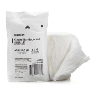 BANDAGE ROLL, GAUZE FLUFF STR 4.5"X3.1YDS (100/CS) | Quantity - 1x EA