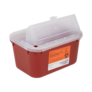 CONTAINER, SHARPS RED 1GL STACKABLE (24/CS) | Quantity - 1x CS