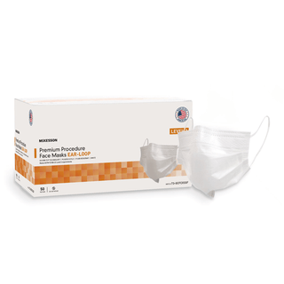 MASK, PROC LOOPS ASTM3 WHT (50/BX 10BX/CS) | Quantity - 1x CS