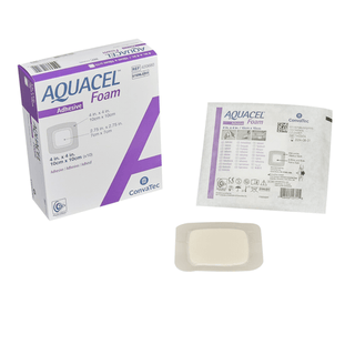 DRESSING, WOUND AQUACEL ADH FOAM 4"X4" (10/BX 18BX/CS) | Quantity - 1x EA