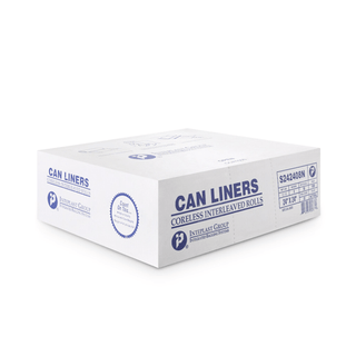 LINER, CAN CLR 8MIC 24"X24" 10GL (1000/CS) | Quantity - 1x CS