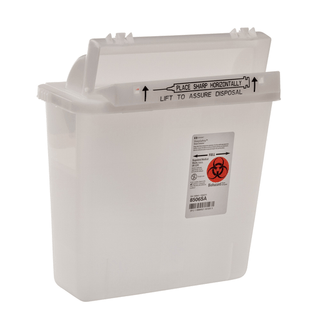 CONTAINER, SHARPS CLR 5QT W/LID (20/CS) | Quantity - 1x CS