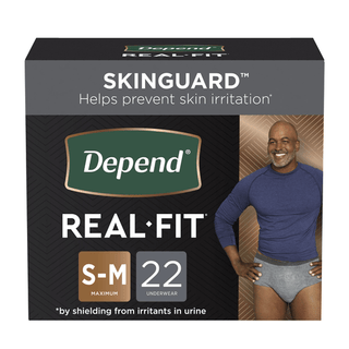 BRIEF, INCONT DEPENDS REAL FITABSRB MENS SM/MED (22/PK 2PK/ | Quantity - 1x PK