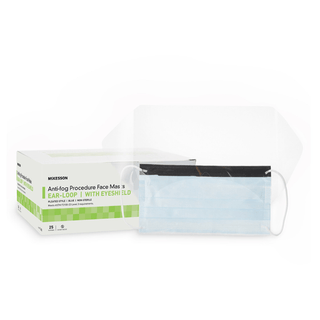 MASK, PROC W/EYESHLD LOOPS ASTM3 ANTIFOG (25/BX 4BX/CS) | Quantity - 1x BX