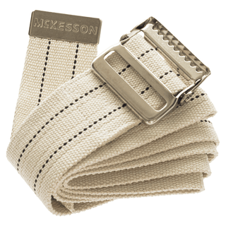 BELT, GAIT W/METAL BUCKLE WHT 60" (48/CS) | Quantity - 1x EA