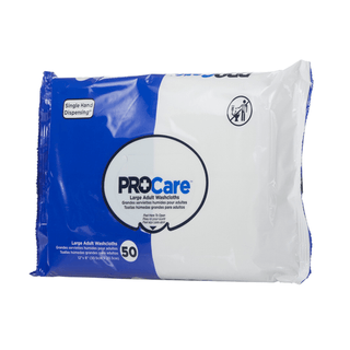 WASHCLOTH, WET PROCARE ADLT 12X8" (50/PK 12PK/CS) | Quantity - 1x CS