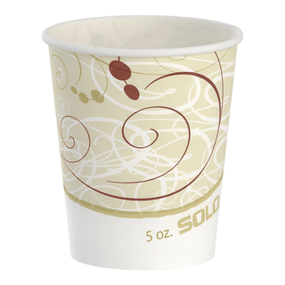 CUP, WATER/REFILL SYMPHONY WAXD 5OZ (100/SL 30SL/CS) | Quantity - 1x SL
