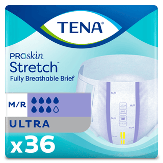 BRIEF, TENA STRCH ULTR MED/REG(36/BG 2BG/CS) SCAPER | Quantity - 1x BG