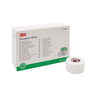 TAPE, ADHSV TRANSPORE WHT 1" (12RL/BX 10BX/CS) 3M | Quantity - 1x RL