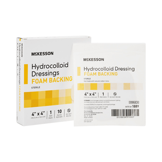 DRESSING, HYDROCOLLOID FOAM-BCK STR 4X4"(10/BX 10B | Quantity - 1x BX