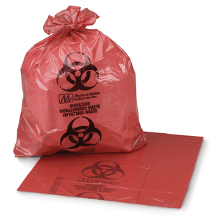 BAG, BIOHAZ GSET SL RED 11X14 1-3GL 1.5MIL (50/BX) MGM03 | Quantity - 1x BX