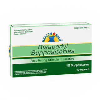 BISACODYL LAX, SUPPOSITORY 10MG (12/BX 6BX/CS) | Quantity - 1x BX