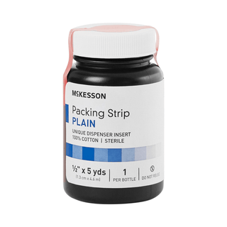 PACKING STRIP, NASAL PLAIN STRLF 1/2"X5YDS (12/CS) | Quantity - 1x CS