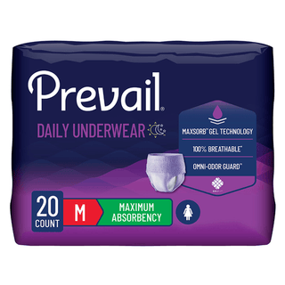 UNDERWEAR, PREVAIL WOMEN 28"-40" MED (20/BG 4BG/CS) | Quantity - 1x BG