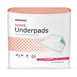 UNDERPAD, MODERATE ABSRB 30"X30" (10/BG 10BG/CS) | Quantity - 1x CS