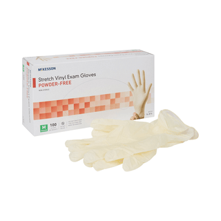 GLOVE, EXAM VNYLSTRCH MED N/S (100/BX 10BX/CS) | Quantity - 1x BX