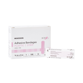BANDAGE, ADHSV PNK STRIP 3/4"X3" (100/BX 24BX/CS) | Quantity - 1x BX