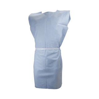 GOWN, EXAM T/P/T PED F/B OPN BLU 21X36 (50/CS) | Quantity - 1x CS