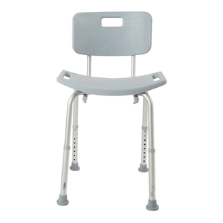 BENCH, BATH W/BACK ALUM FRAME 300LBS | Quantity - 1x EA