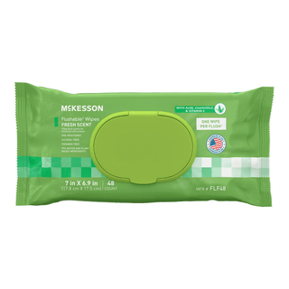 WIPE, WET FLUSHABLE SCENTED SFT PK W/LID (48/PK 12PK/CS) | Quantity - 1x CS
