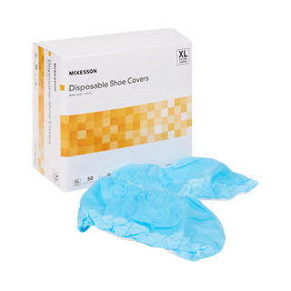 Shoe Cover McKesson X-Large Shoe High Nonskid Sole Blue NonSterile | Quantity - 1x BX