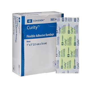 BANDAGE, FABRIC FLEX NEON MULTI-COL 1X3 (50/BX 24BX/CSKENDAL | Quantity - 1x BX