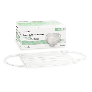 MASK, PROC LOOPS ASTM1 WHT (50/BX 10BX/CS) | Quantity - 1x CS