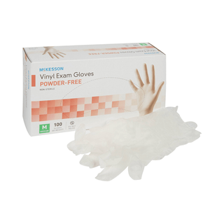 GLOVE, EXAM VNYL MED N/S (150/BX 10BX/CS) | Quantity - 1x BX