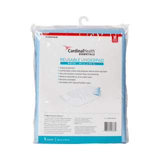 UNDERPAD, BED WATERPRF PVC BCKBLU/WHT 36"X54" (10/CS) | Quantity - 1x EA