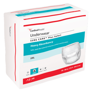 UNDERWEAR, PROTECTIVE HEAVY ABSRB 60"-80" 2XLG (12/BG 4BG/C | Quantity - 1x BG